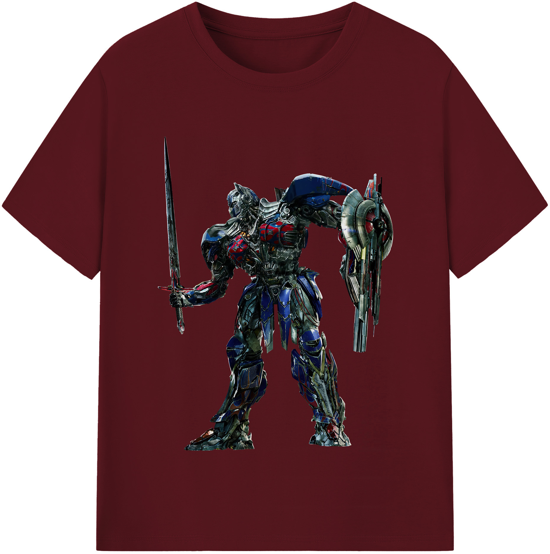 （画像用） Transformers トランスフォーマー 綿100％半袖Tシャツ（フロントプリント）